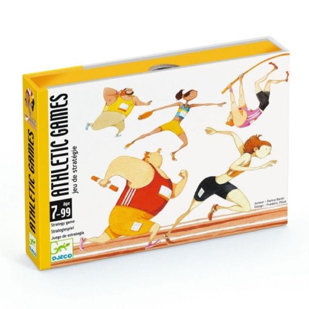 Djeco Strategy Card Game athletic games (Multilingue)    for Age 7+ New Sealed